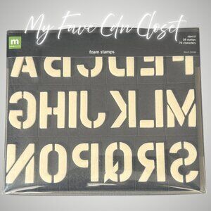 NEW***Making Memories Scrapbooking Foam Alphabet Stamp set